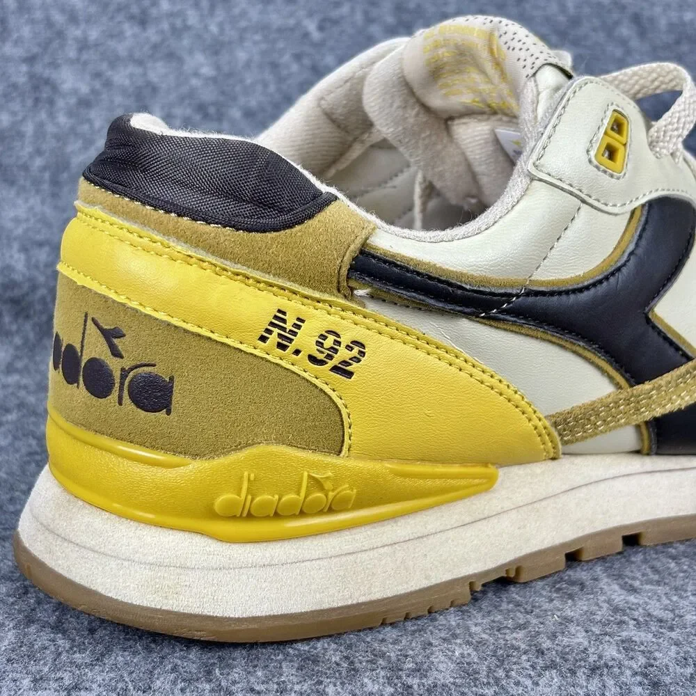 Diadora N.92 Heritage Sneakers Men’s US 9.5 EU 43 Yellow Brown Suede Leather